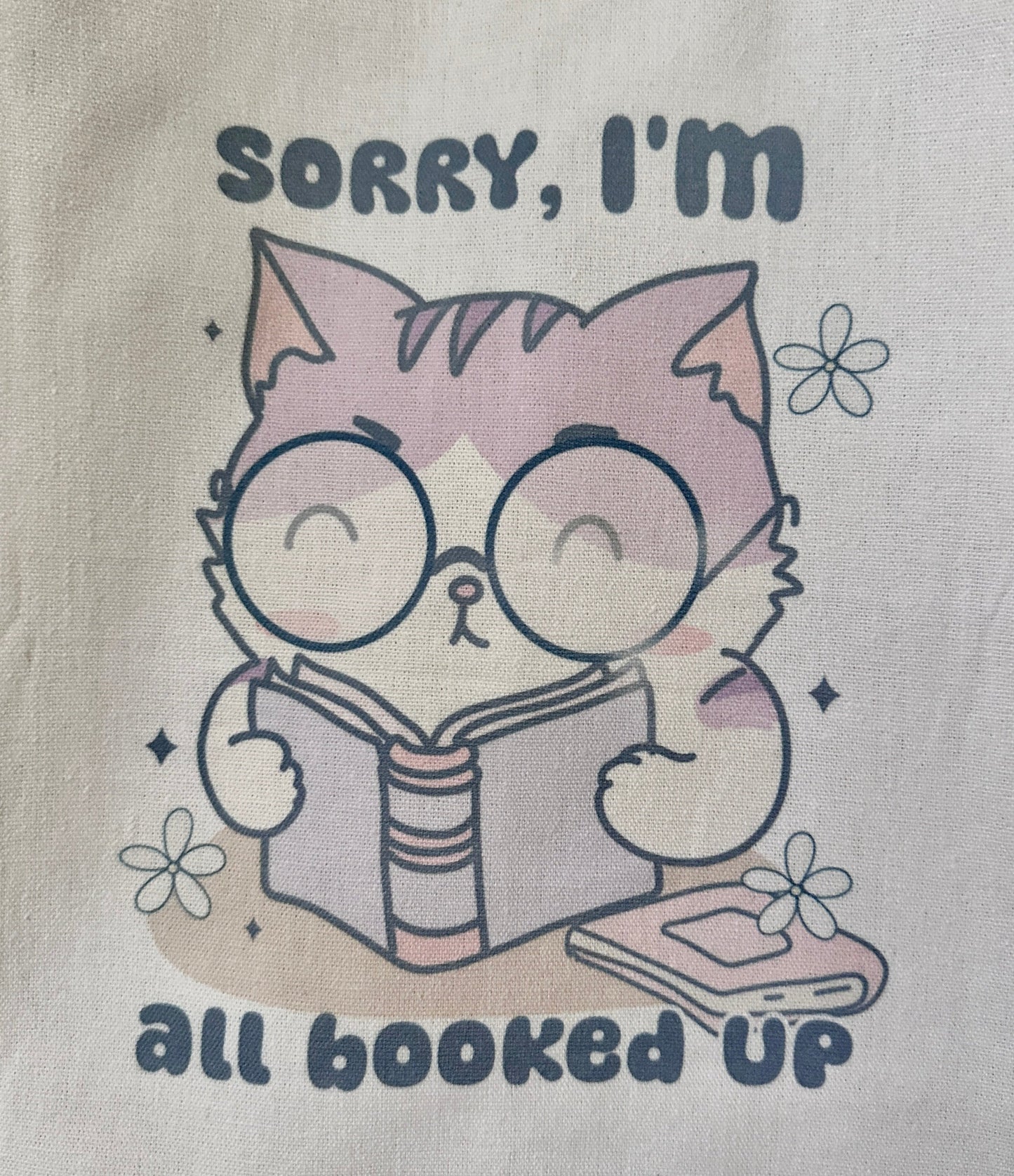All Booked Up Cat Tote Bag